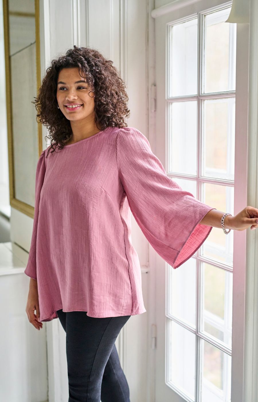 Kaffe Curve Membe Blouse in Pink