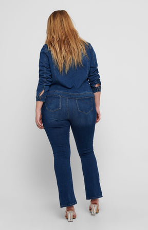 Only Carmakoma Denim Jacket in Classic Blue