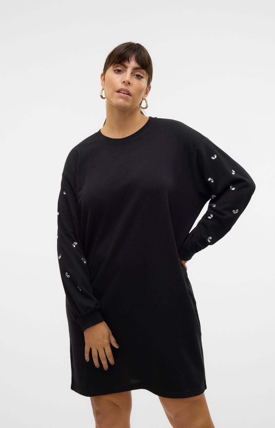 Vero Moda Curve Dora Dress in Black