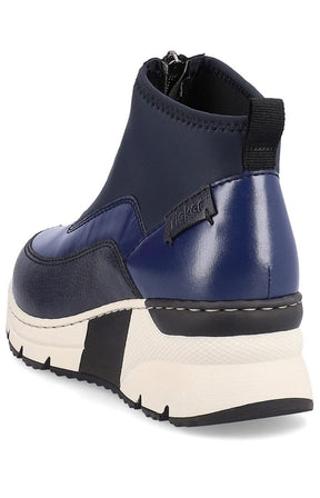 Rieker Zip Wedge Trainer in Blue