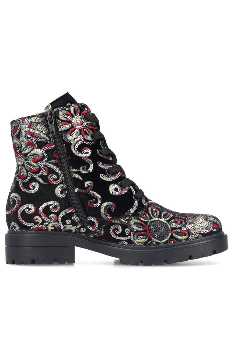 Rieker Floral Sequin Boot