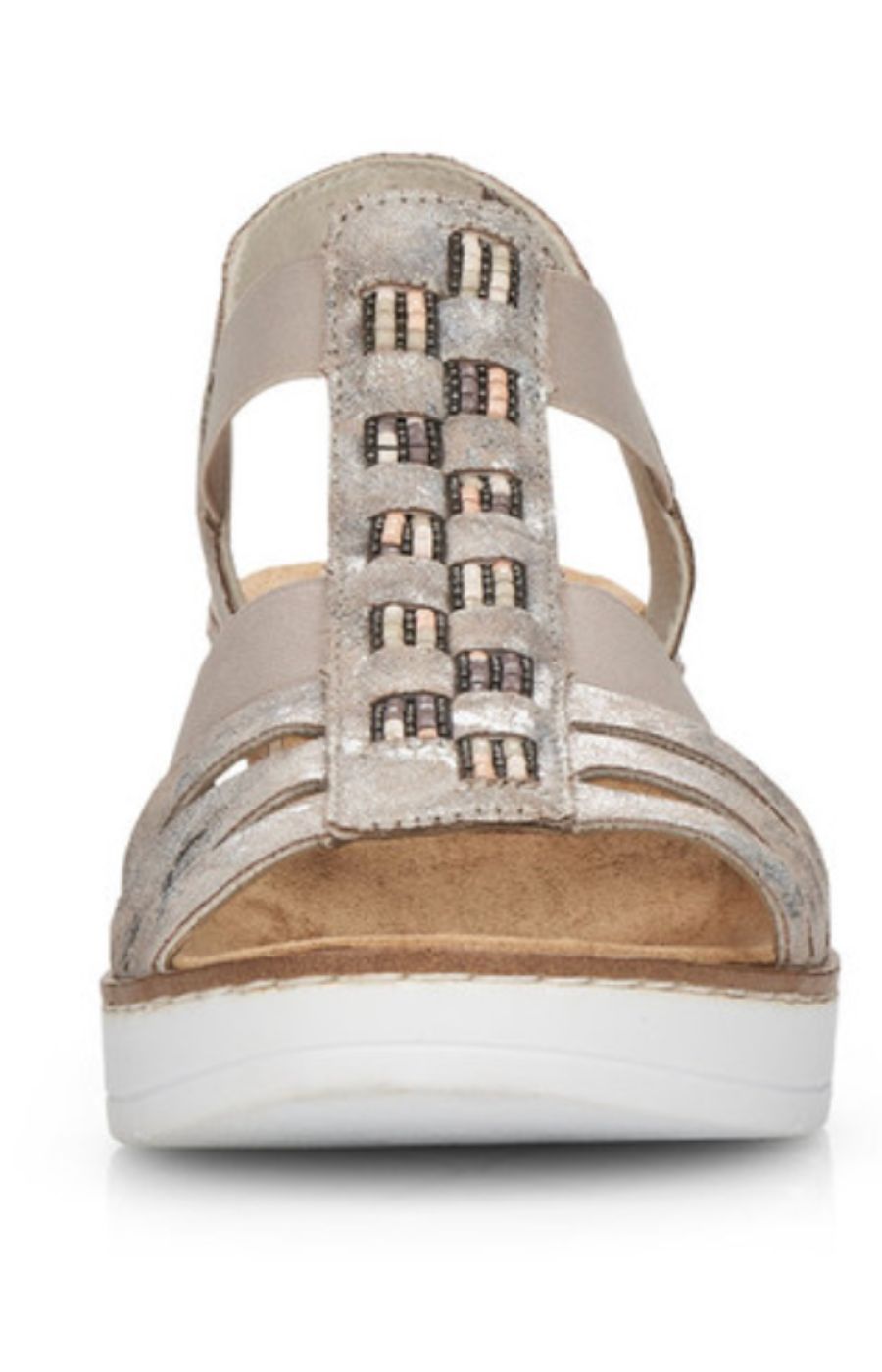 Rieker Beaded Wedged Sandal