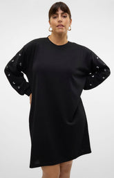 Vero Moda Curve Dora Dress in Black