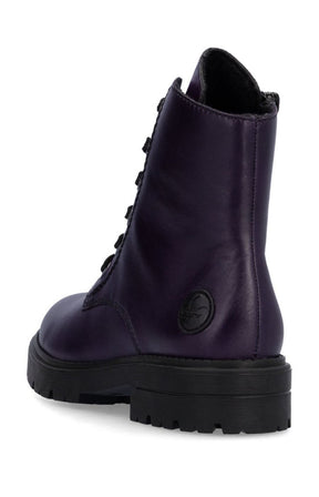 Rieker Purple Combat Boot