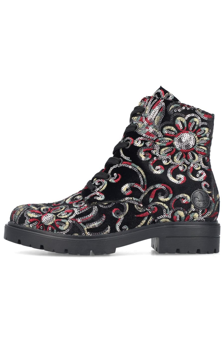 Rieker Floral Sequin Boot