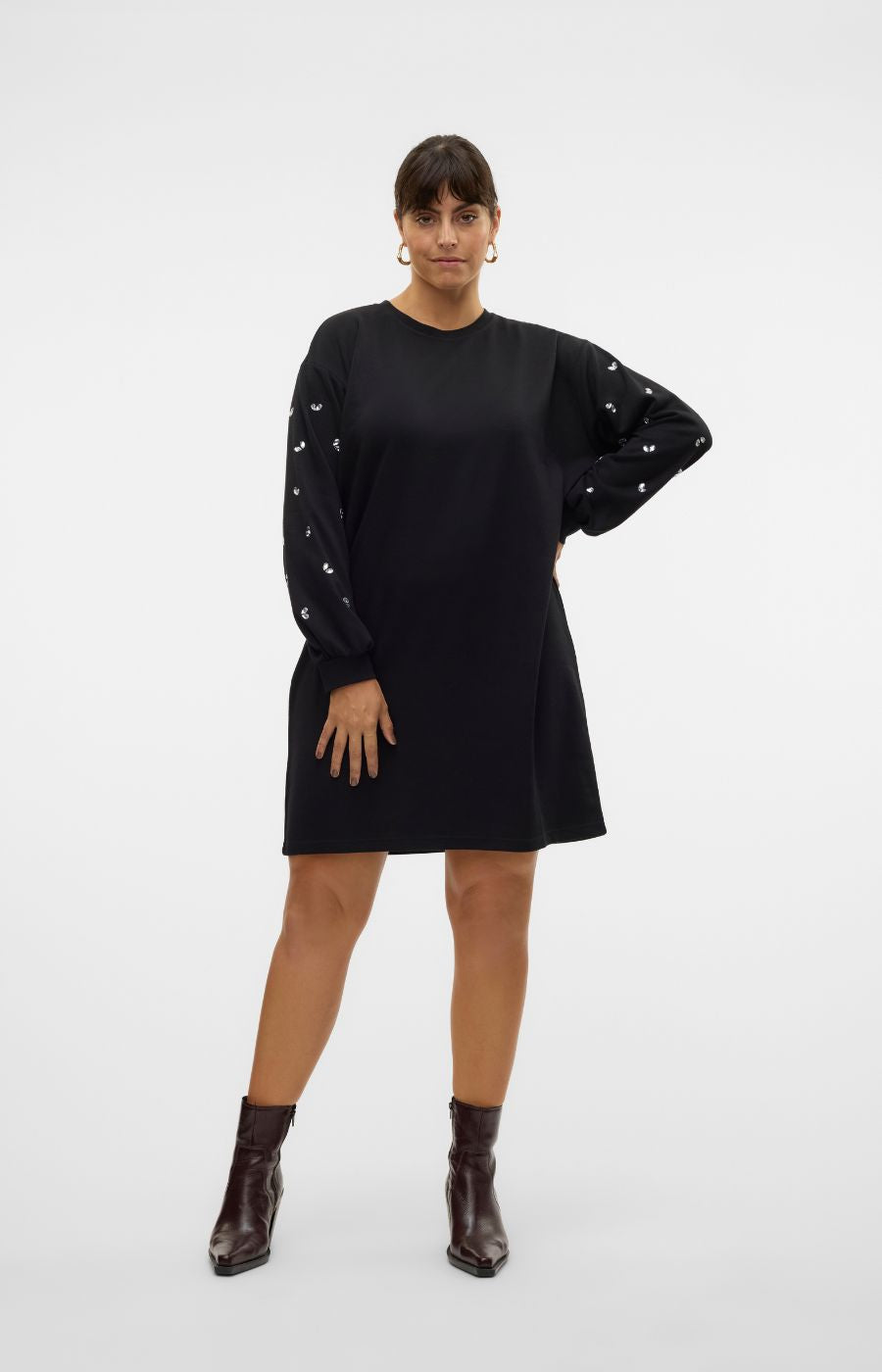 Vero Moda Curve Dora Dress in Black