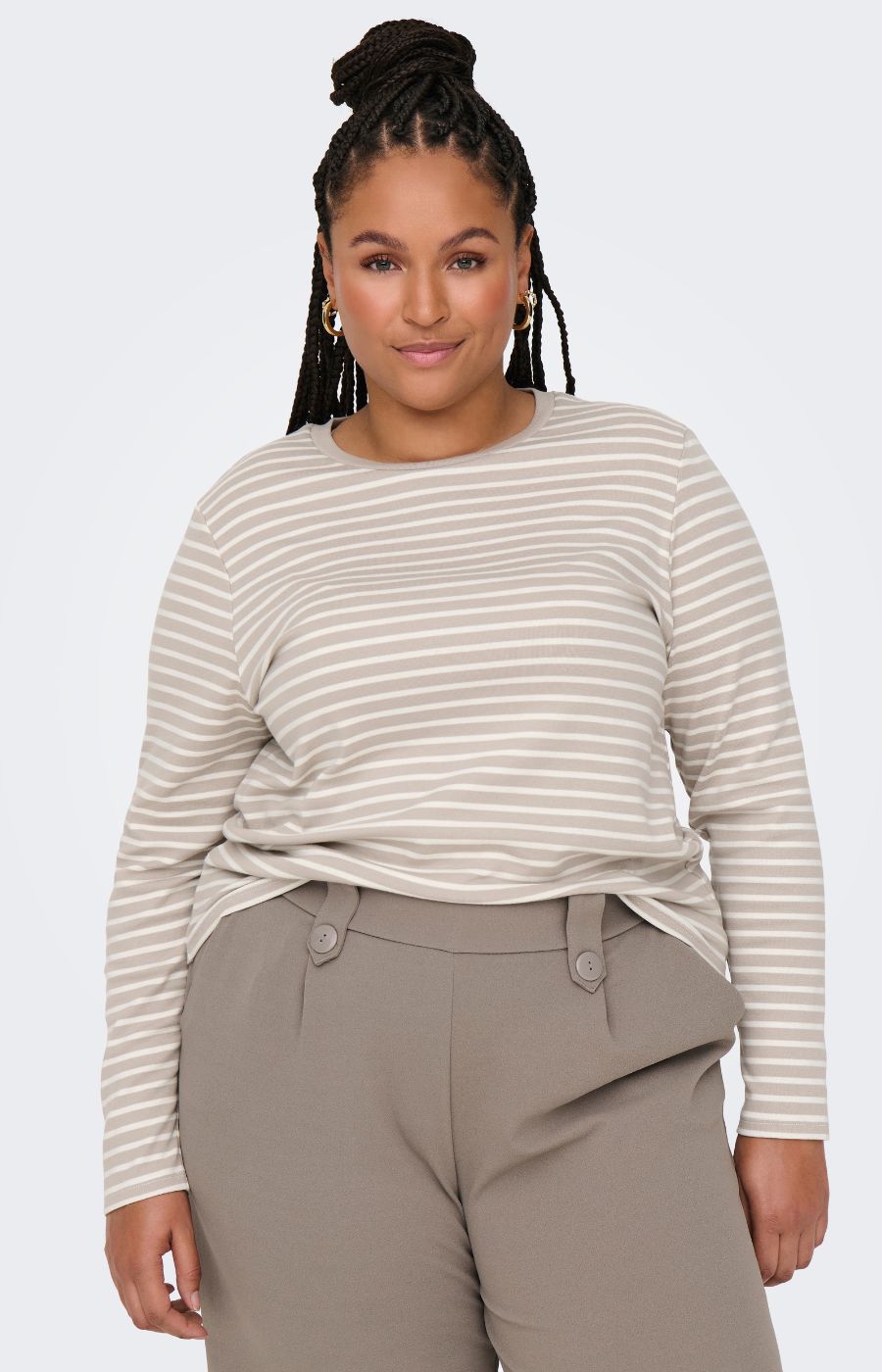 Only Carmakoma Lyon Top in Beige