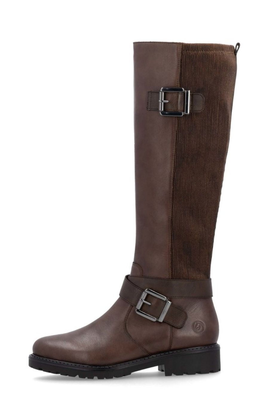 Remonte Knee High Buckle Boot in Brown