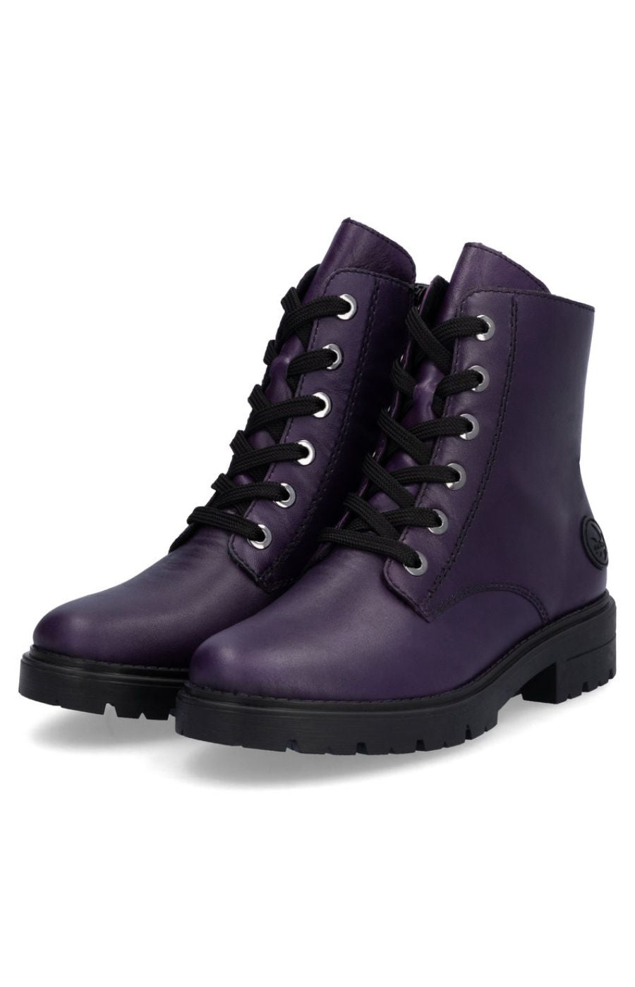 Rieker Purple Combat Boot