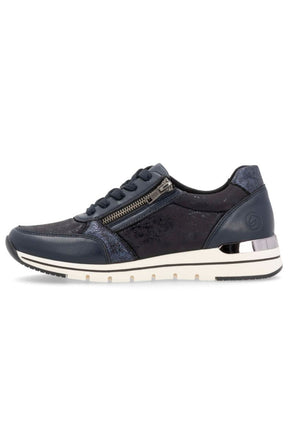 Remonte Trainers in Black/Navy