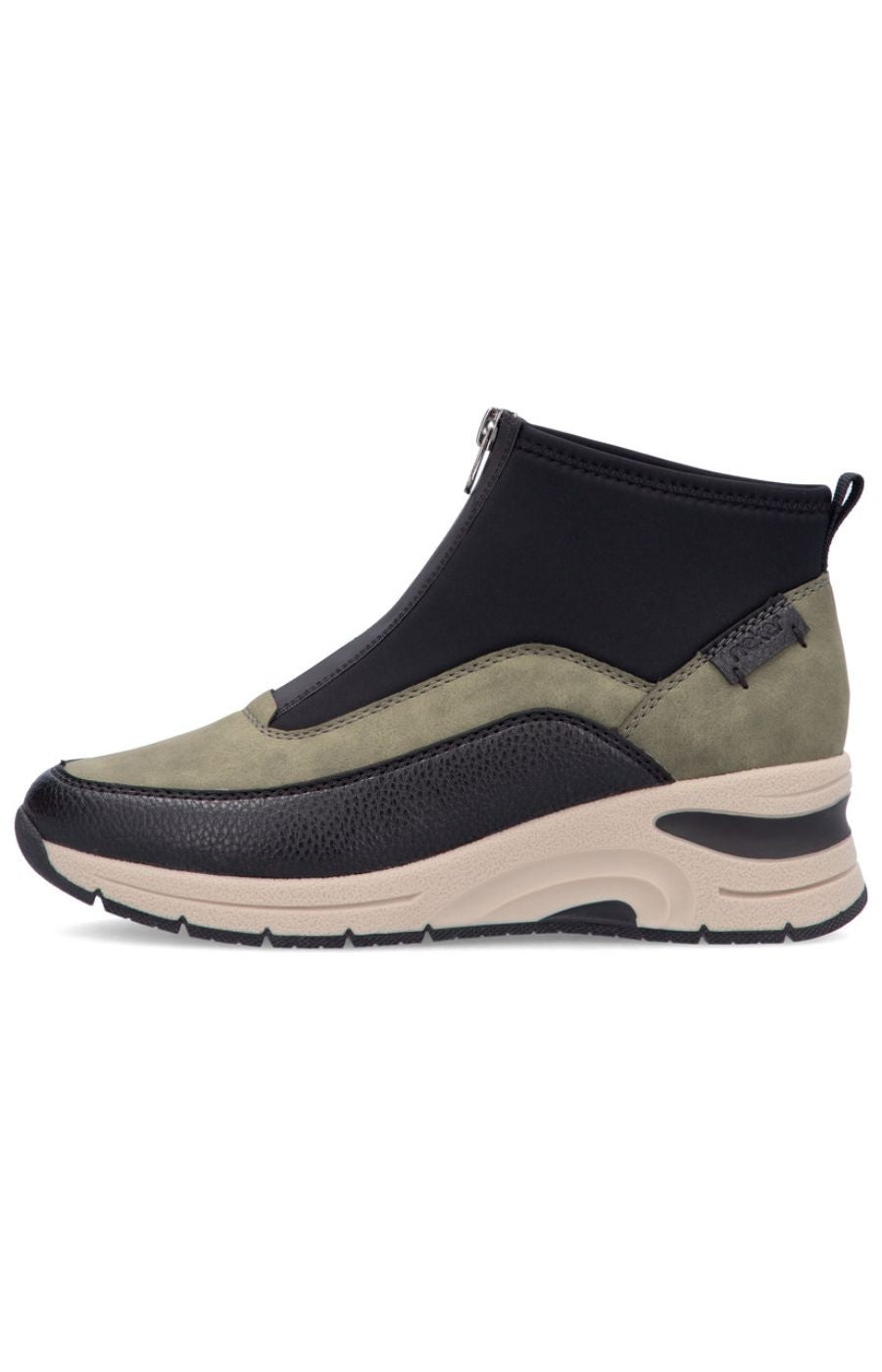 Rieker Zip Wedge Trainer in Green