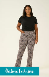 Kaffe Curve Linima Leopard Print Jeans