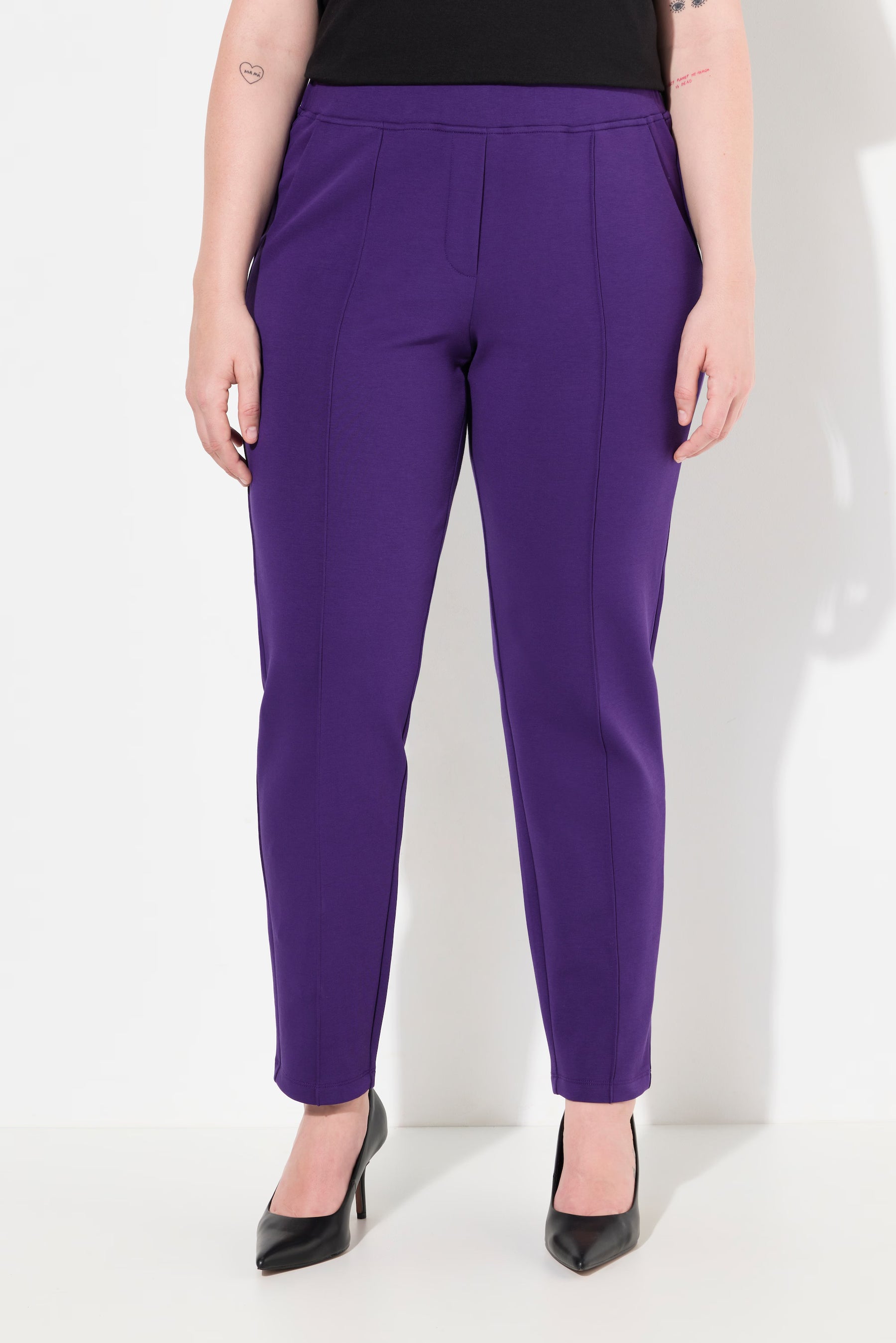 Ulla Popken Trousers in Purple