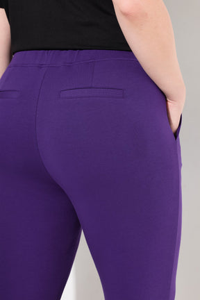 Ulla Popken Trousers in Purple