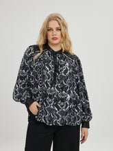 Mat Snake Print Blouse