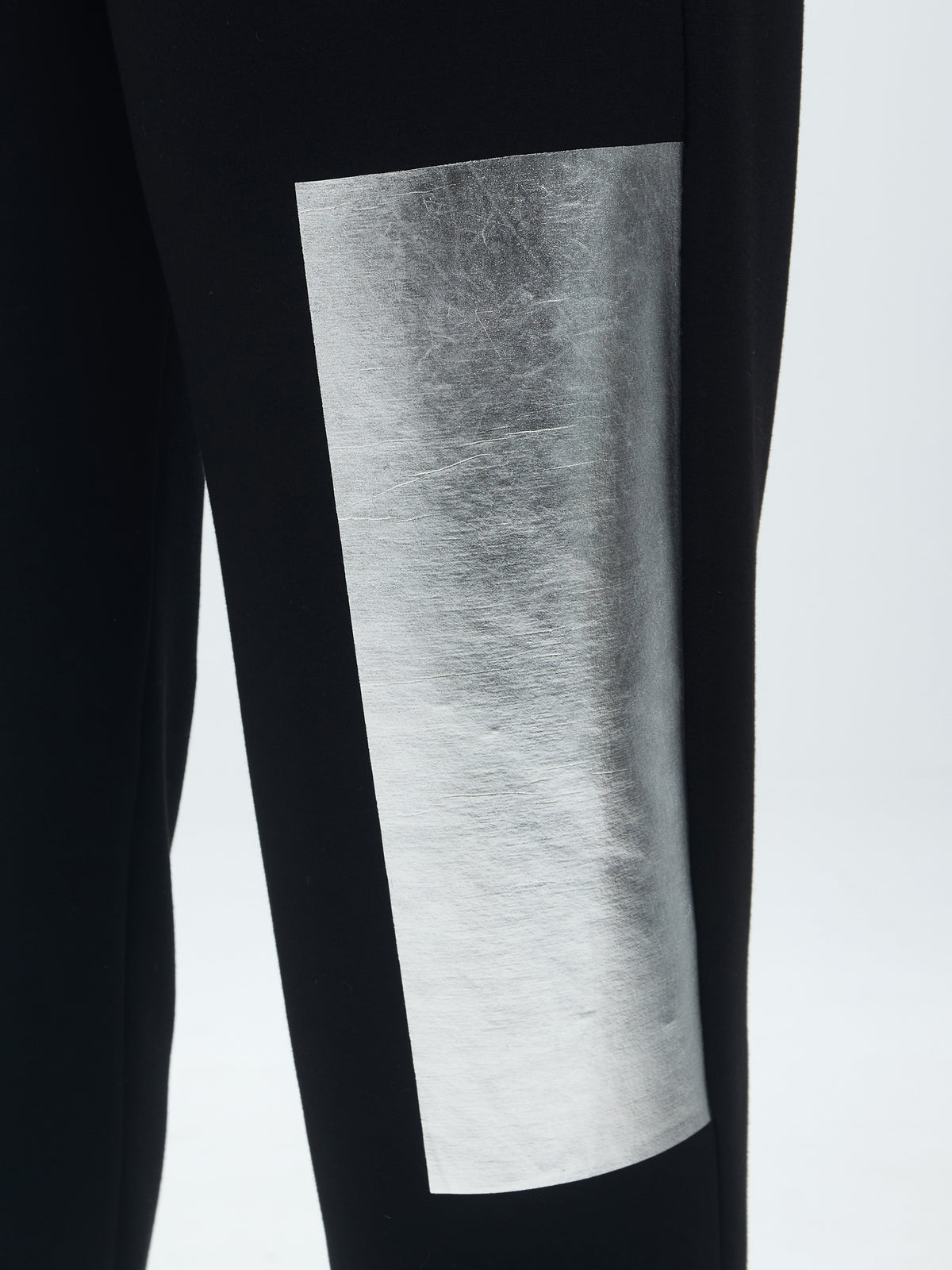 Mat Black & Silver Trousers