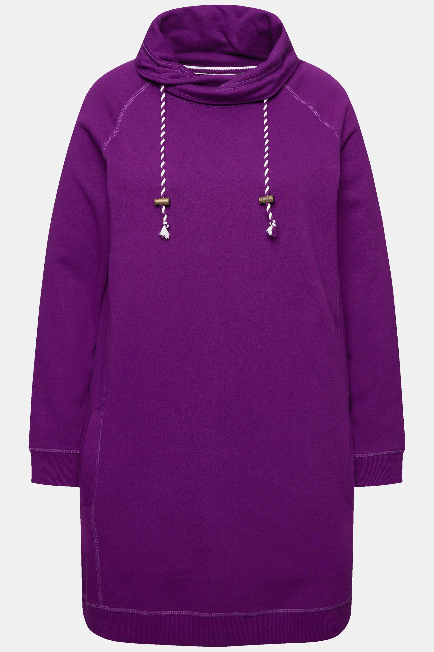 Ulla Popken Sweatshirt Dress in Magenta