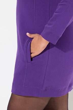 Ulla Popken Sweater Dress in Purple