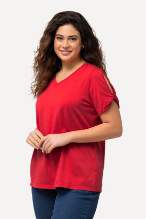 Ulla Popken T-shirt in Red