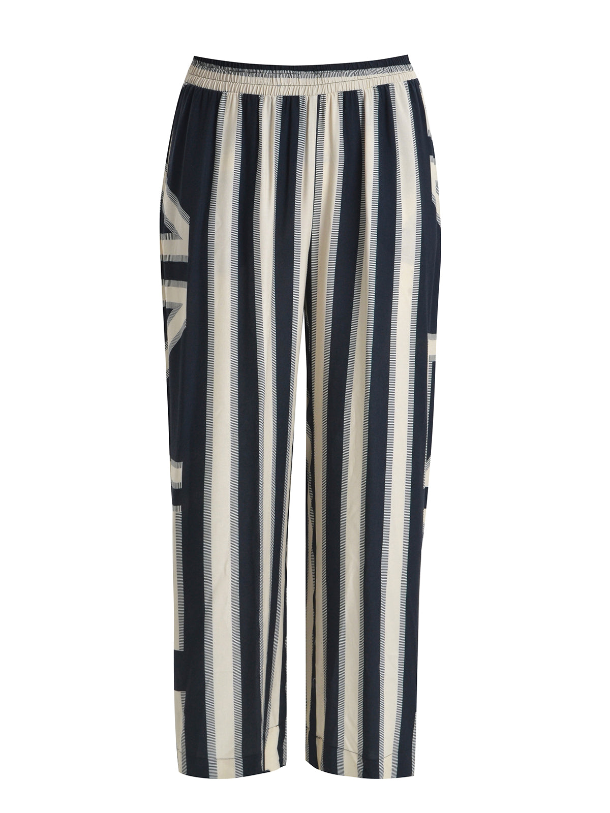 Mat Trouser in Black/Beige