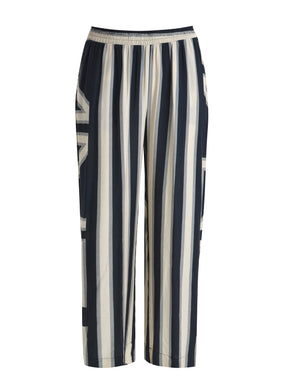 Mat Trouser in Black/Beige