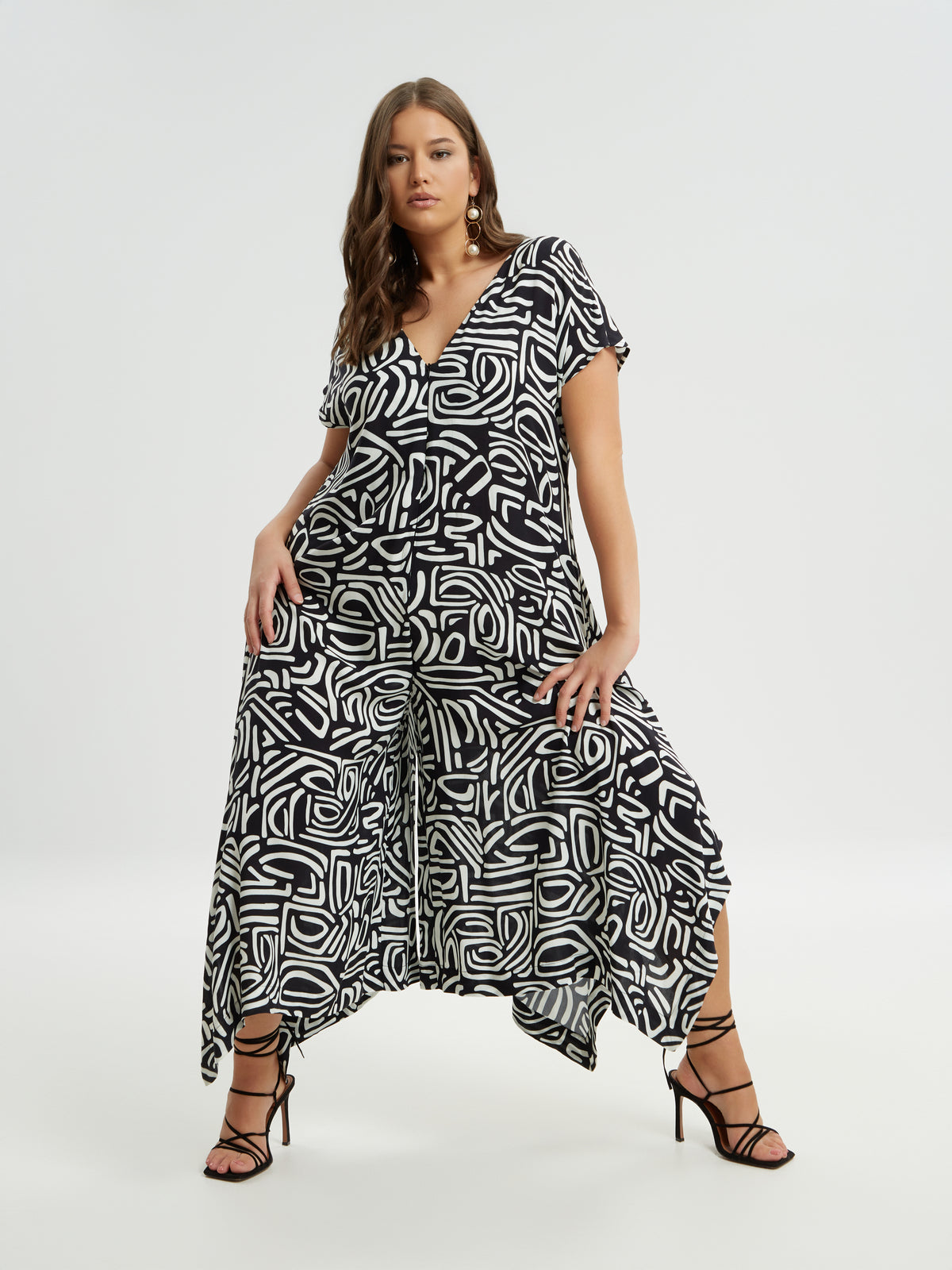 Mat Geo Print Jumpsuit