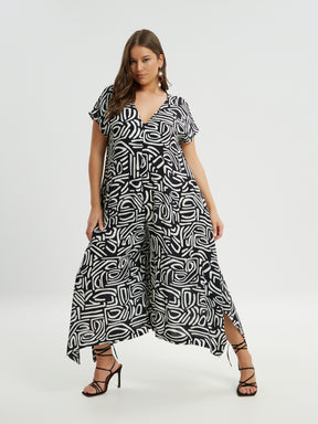 Mat Geo Print Jumpsuit