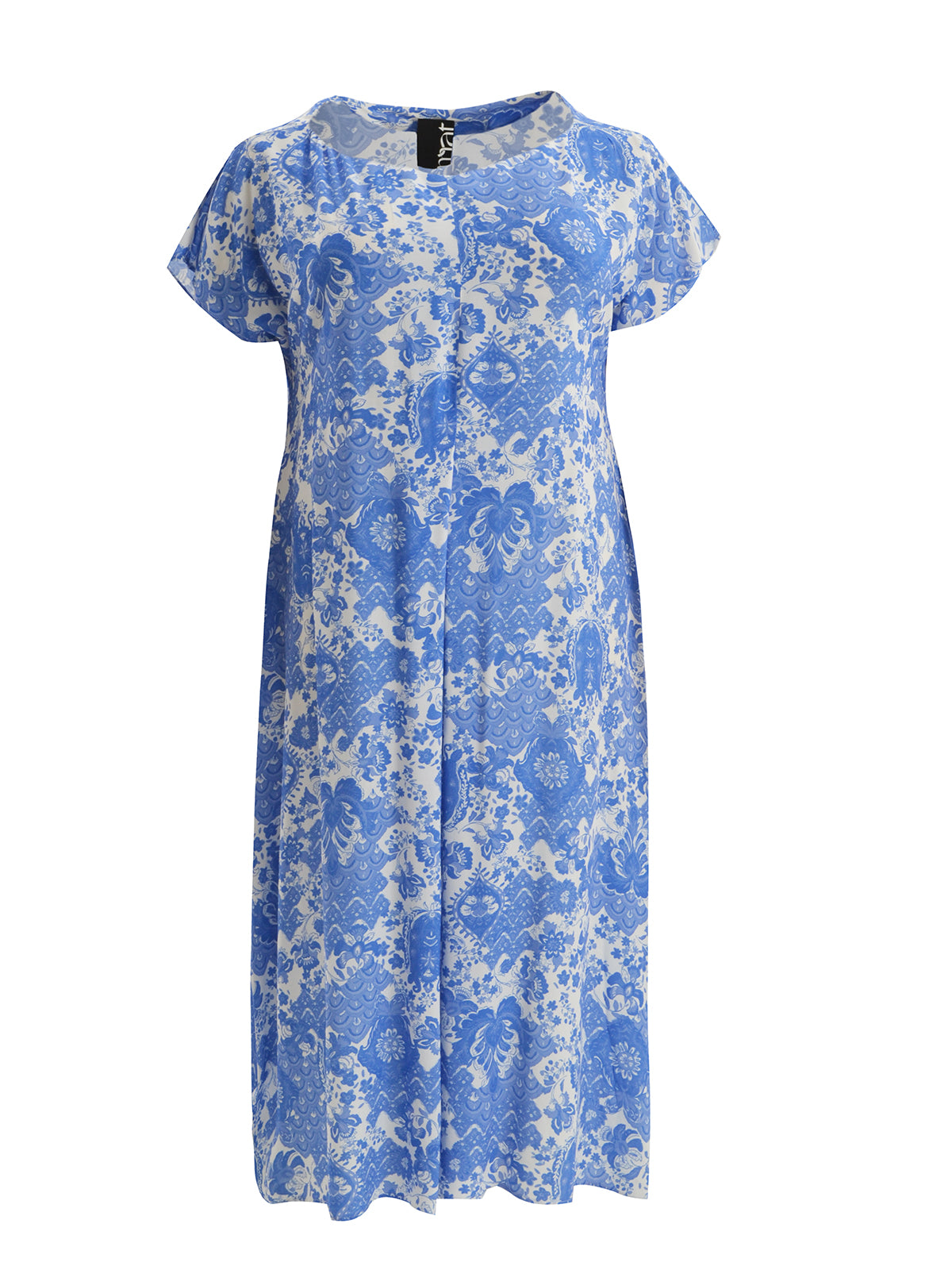 Mat Blue Print Maxi Dress