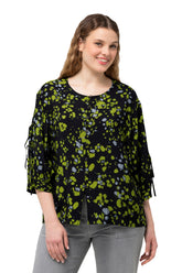 Ulla Popken Splatter Print Blouse