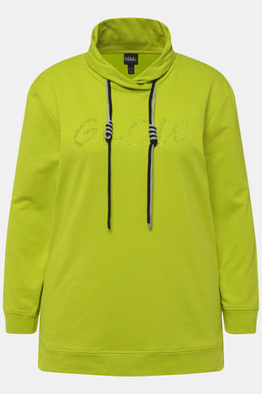 Ulla Popken Glow Hoodie in Lime