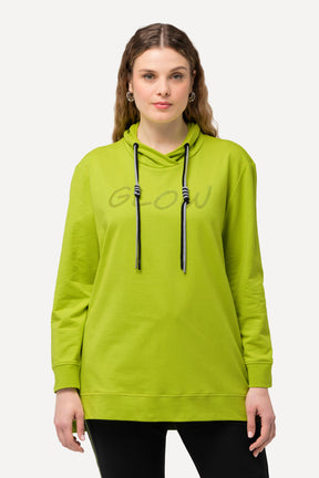 Ulla Popken Glow Hoodie in Lime