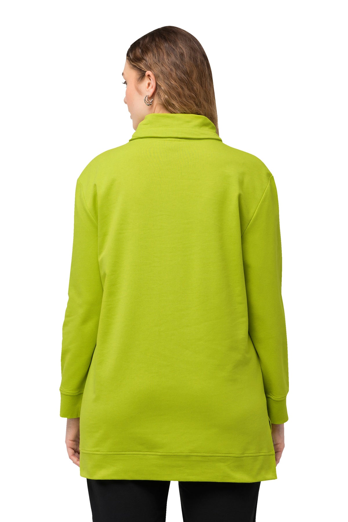 Ulla Popken Glow Hoodie in Lime