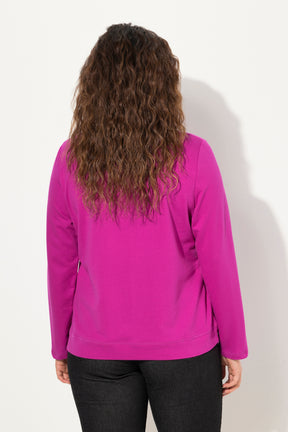 Ulla Popken Love Sweater in Pink