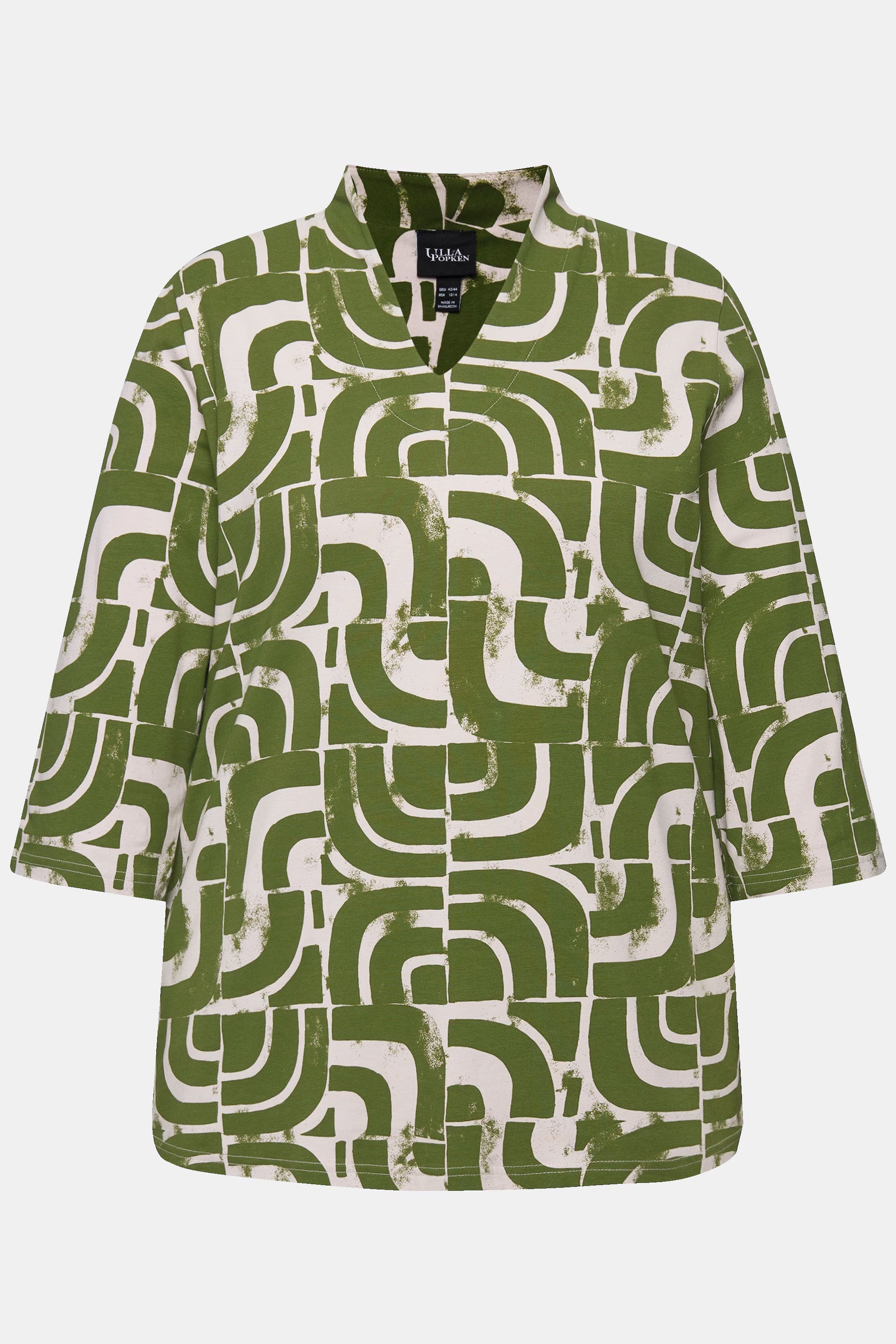 Ulla Popken Graphic Top in Green