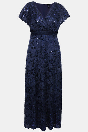 Ulla Popken Sequin Dress in Navy