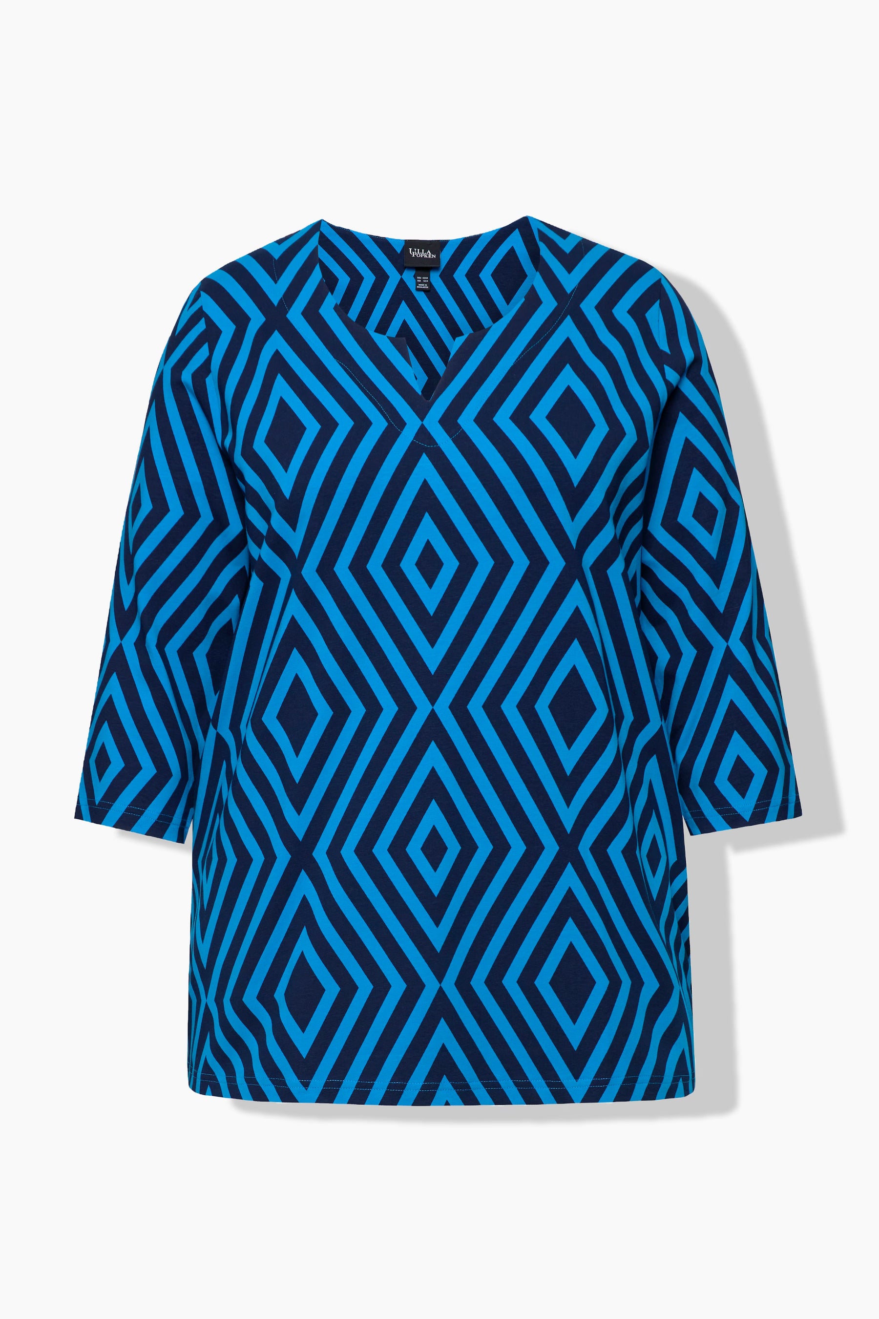 Ulla Popken Blue Diamond Shirt