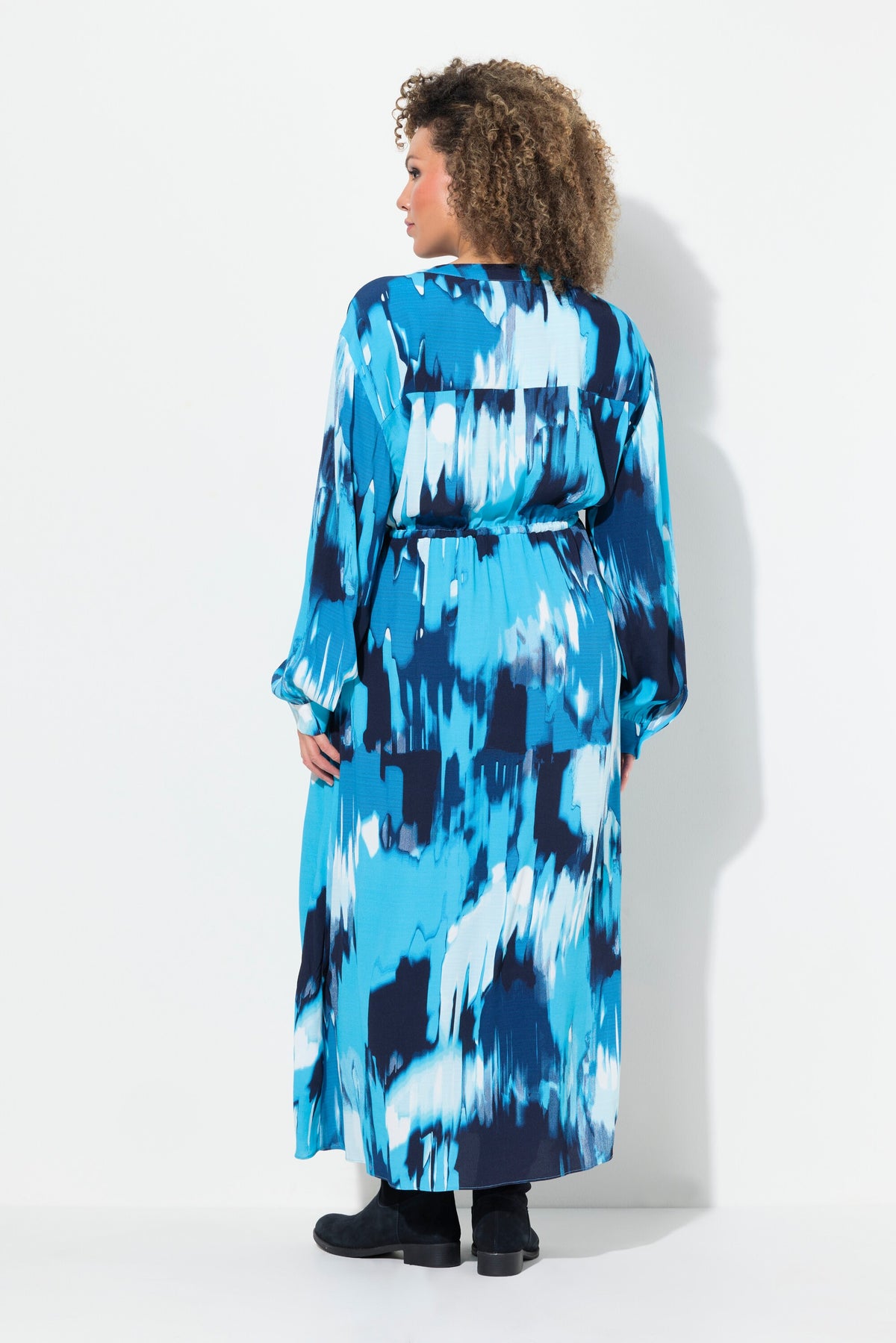 Ulla Popken Maxi Dress in Blue