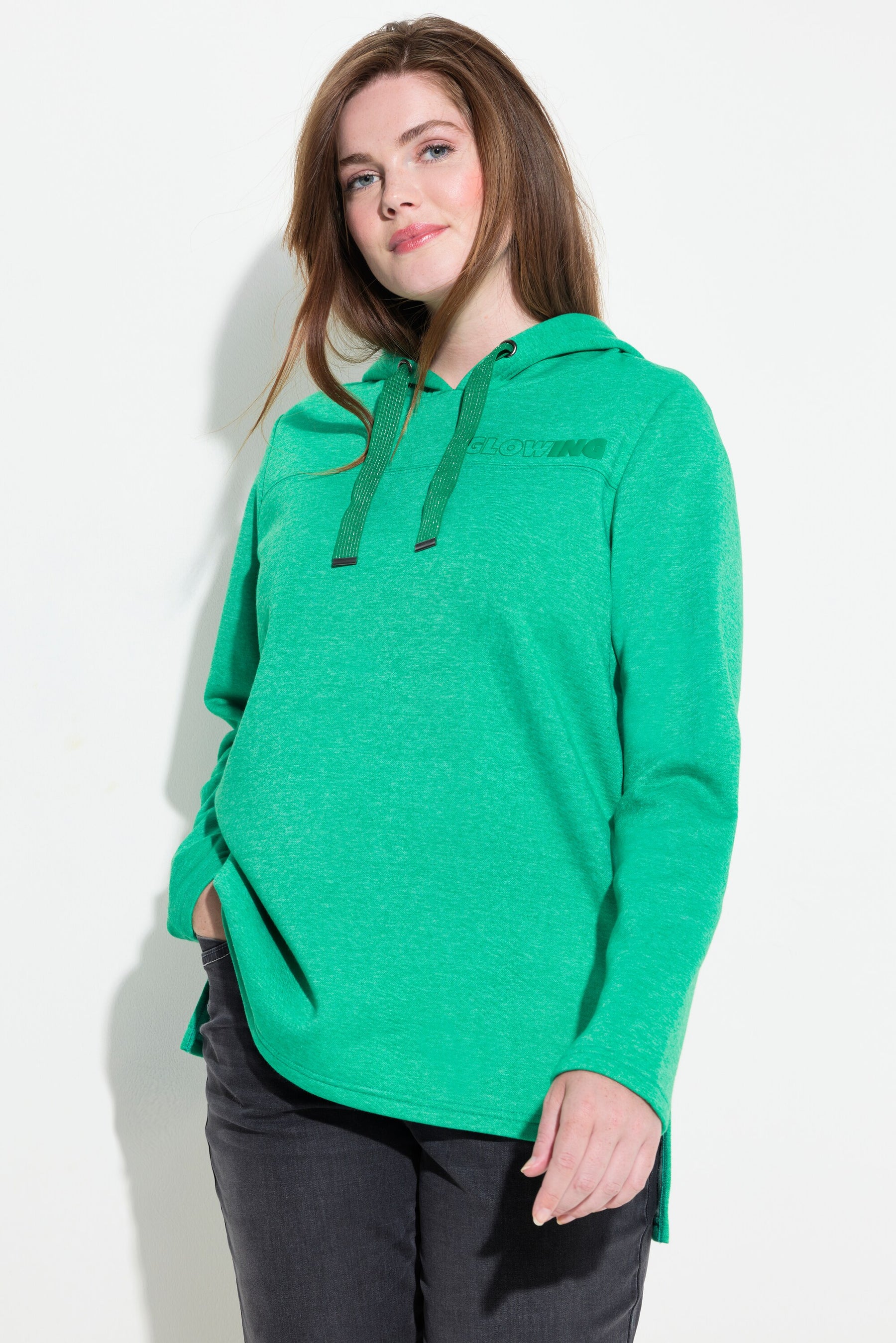 Ulla Popken Glowing Sweater in Green