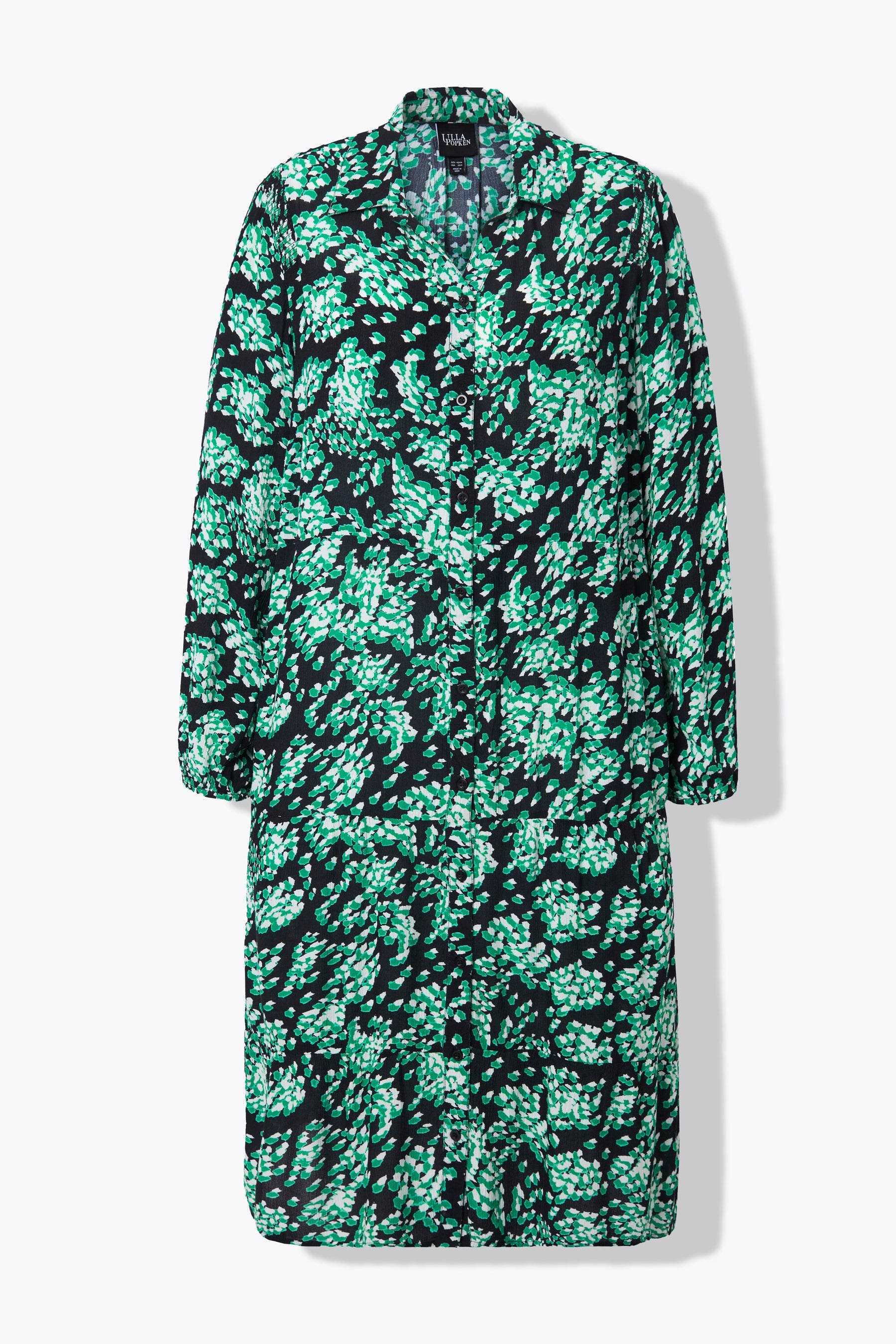 Ulla Popken Shirt Dress in Green