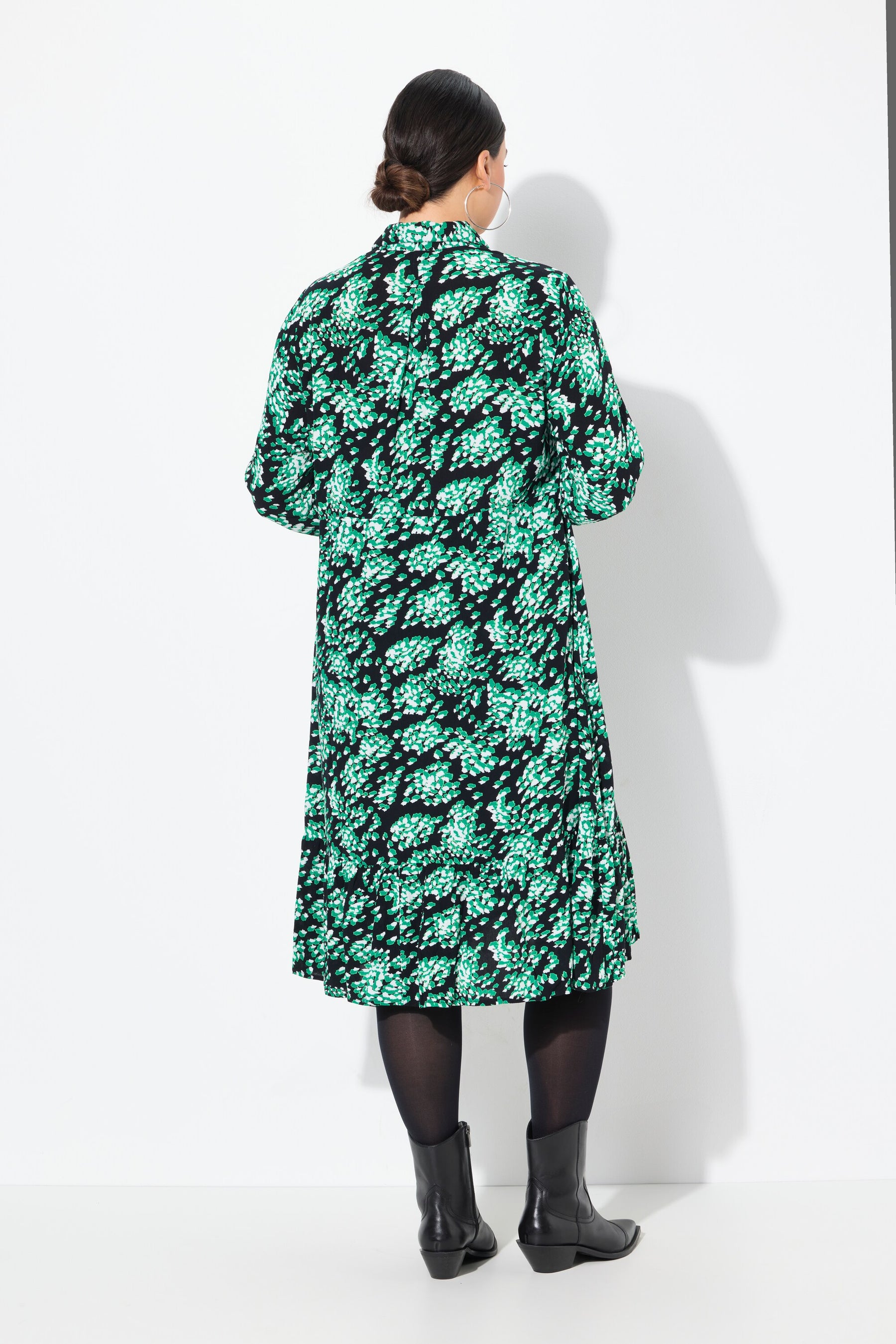 Ulla Popken Shirt Dress in Green