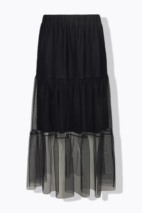 Ulla Popken Tulle Skirt in Black