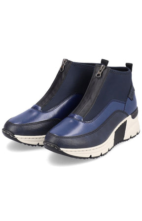 Rieker Zip Wedge Trainer in Blue