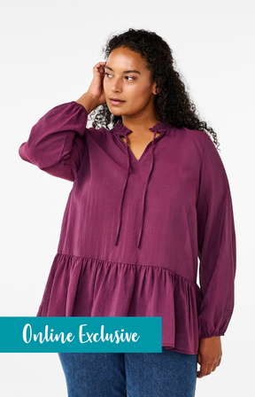 Zizzi Talua Blouse in Purple