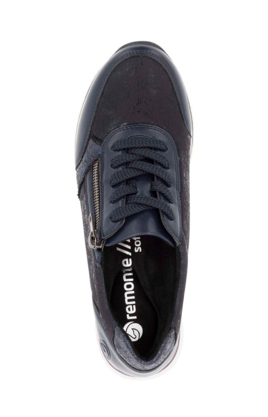 Remonte Trainers in Black/Navy