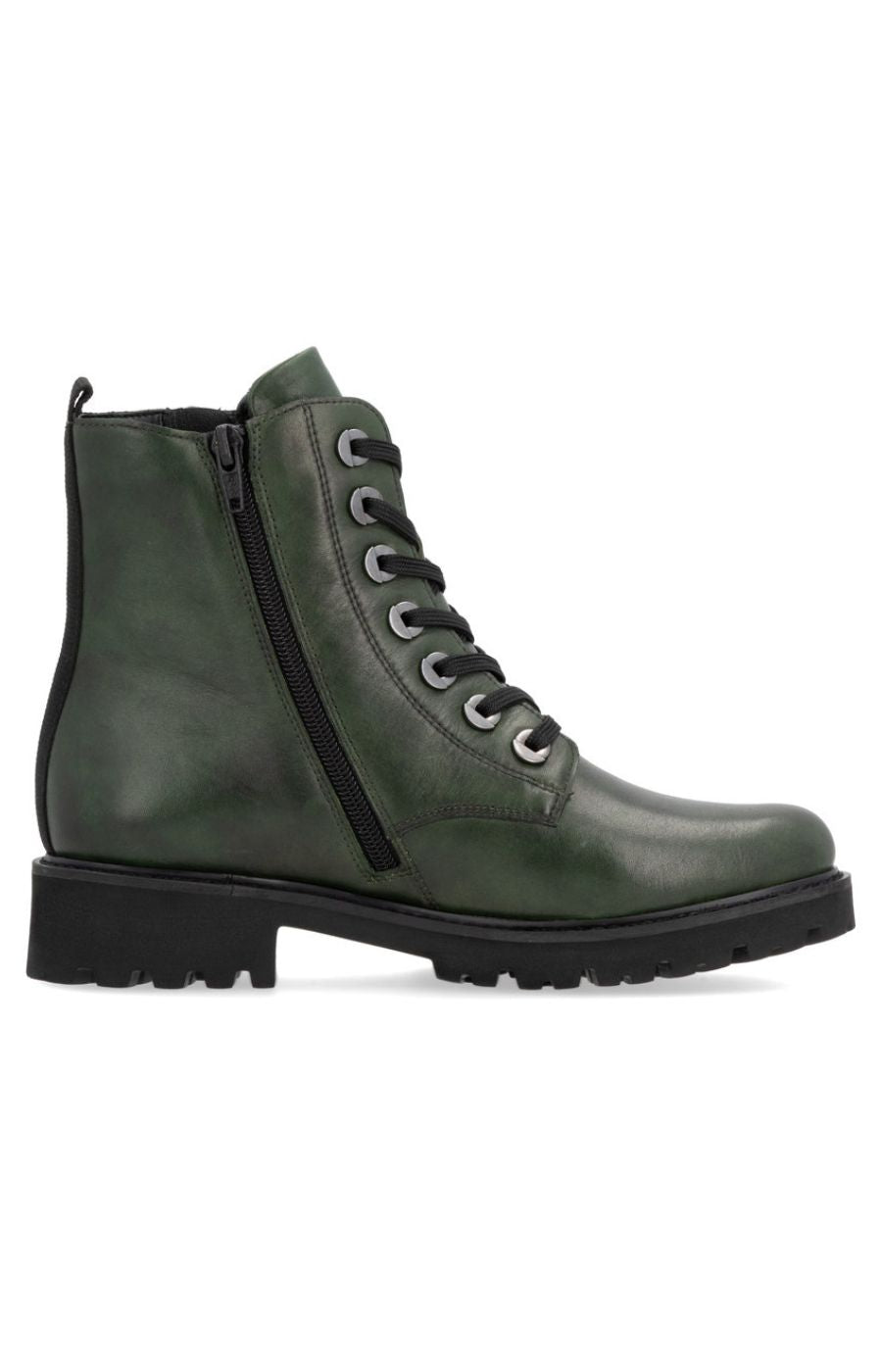 Remonte Lace Up Boots in Green