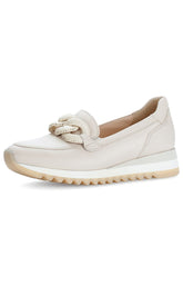 Gabor Buckle Loafer in Cream