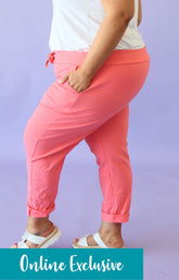 Grace Jogger in Peach