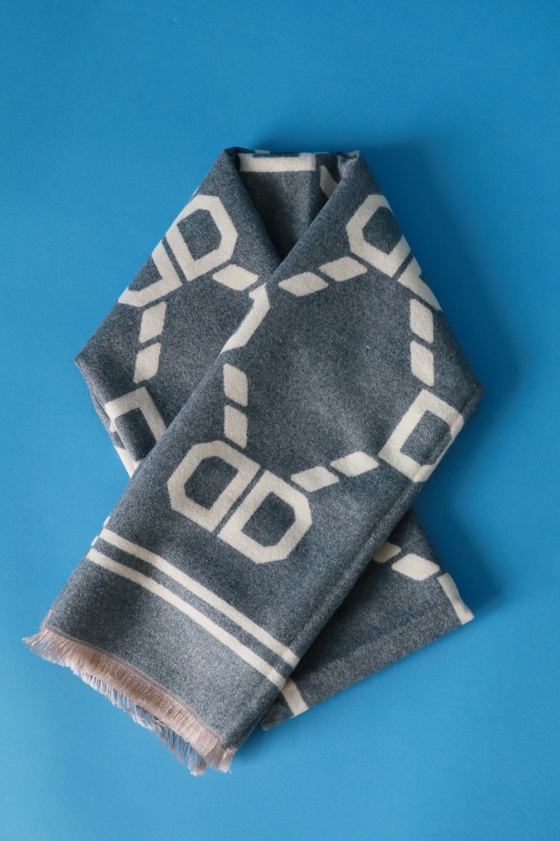 Sorcha Scarf in Grey and Beige