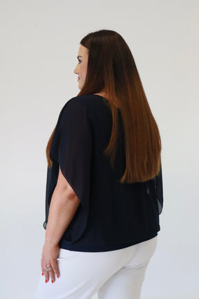 Magic Blouse in Navy -Size 2