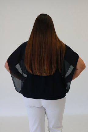 Magic Blouse in Navy -Size 2